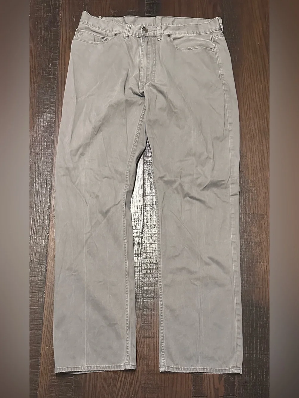 Polo Ralph Lauren Gray Jeans Size 35x32 Casual 5 Pocket Pants Classic Straight